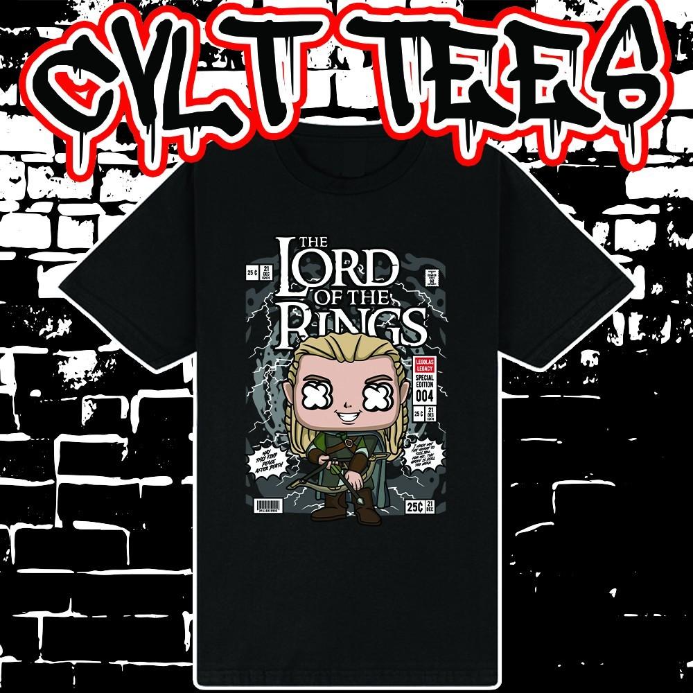 Футболка в стиле обложки комикса «Властелин Колец» ~ 100% Хлопок Унисекс S