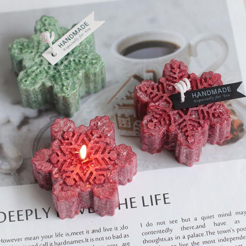 

Инструменты для глины из эпоксидной смолы, мыло ручной работы, формы для свечей в виде снежинок, силиконовая форма, 3D художественная восковая форма