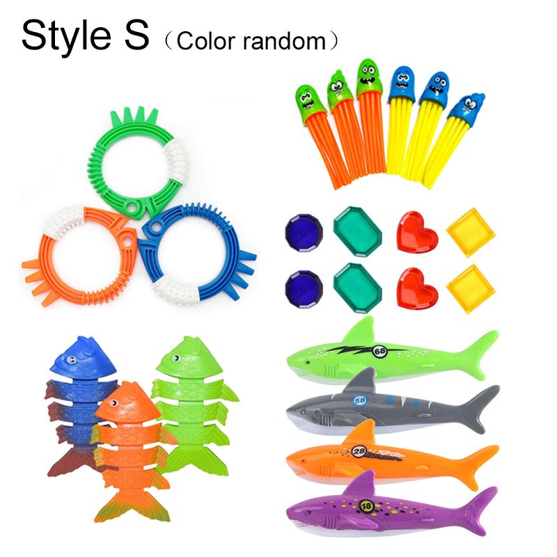 Diving Props Swim Pool Decoration Colored Plastic Summer Water Play Equipment Training Outdoor Leisure Entertainment TMZ