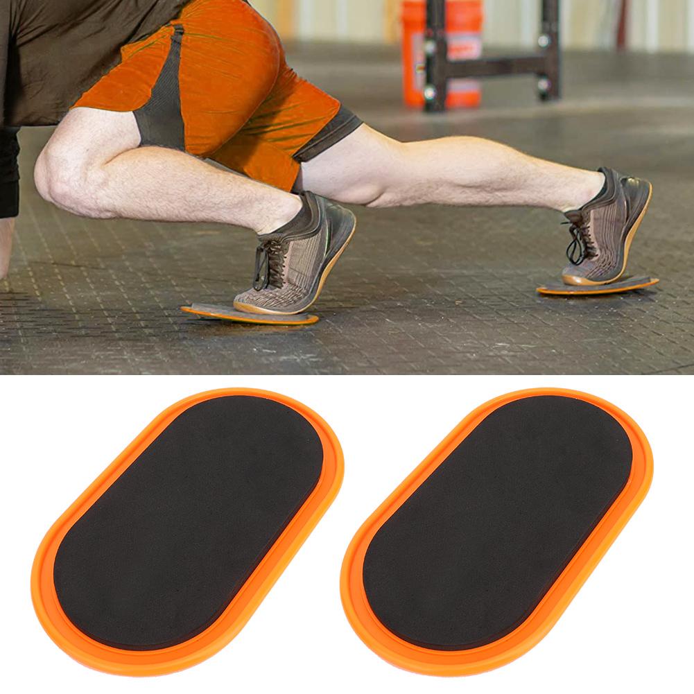 2Pcs Oval Yoga Sliding Disks Sports Fitness Disc Training Slider Exercise Workout Slide Mat Equipment