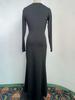 2026 Spring/Summer Elegant Pleated V-neck Evening Dress
