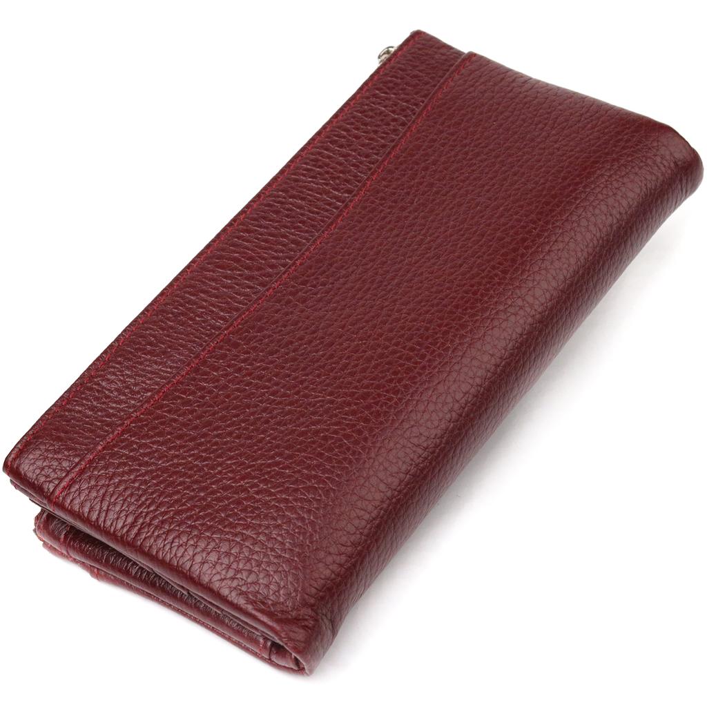 Beautiful Female Cats Made of Genuine Grained Leather CANPELLINI Wallet 21636 Burgundy