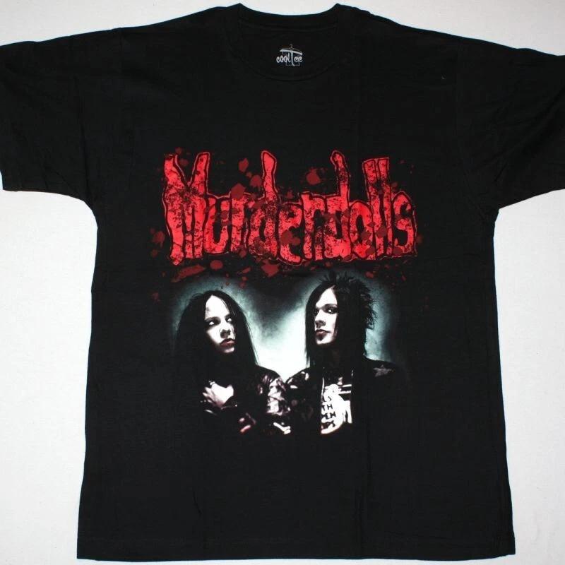 Men s and Women s T-shirts Vtg MURDERDOLLS Band Music Lover Heavy Cotton Black Unisex XXL