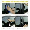 4Pcs Car Window Pillar Posts Door Trim Sticker Black Decal Cover for Ford F-150 Super Cab/Extended Cab  carbon fibre 2004-2014