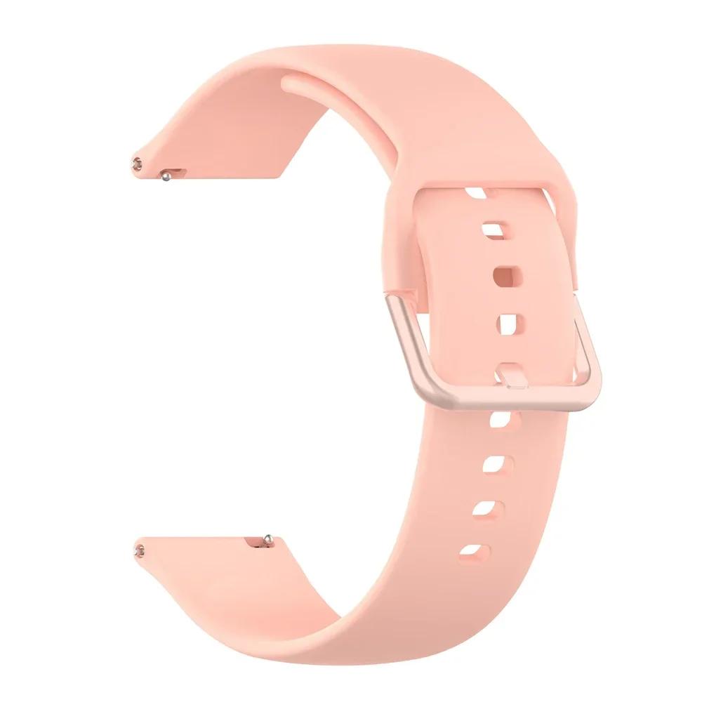 20mm 22mm Silicone Replace Strap for Samsung Galaxy Watch 7/6/5/4 44mm 40mm 6 4Classic Gear S3 Band for Huawei GT3 4Pro Bracelet