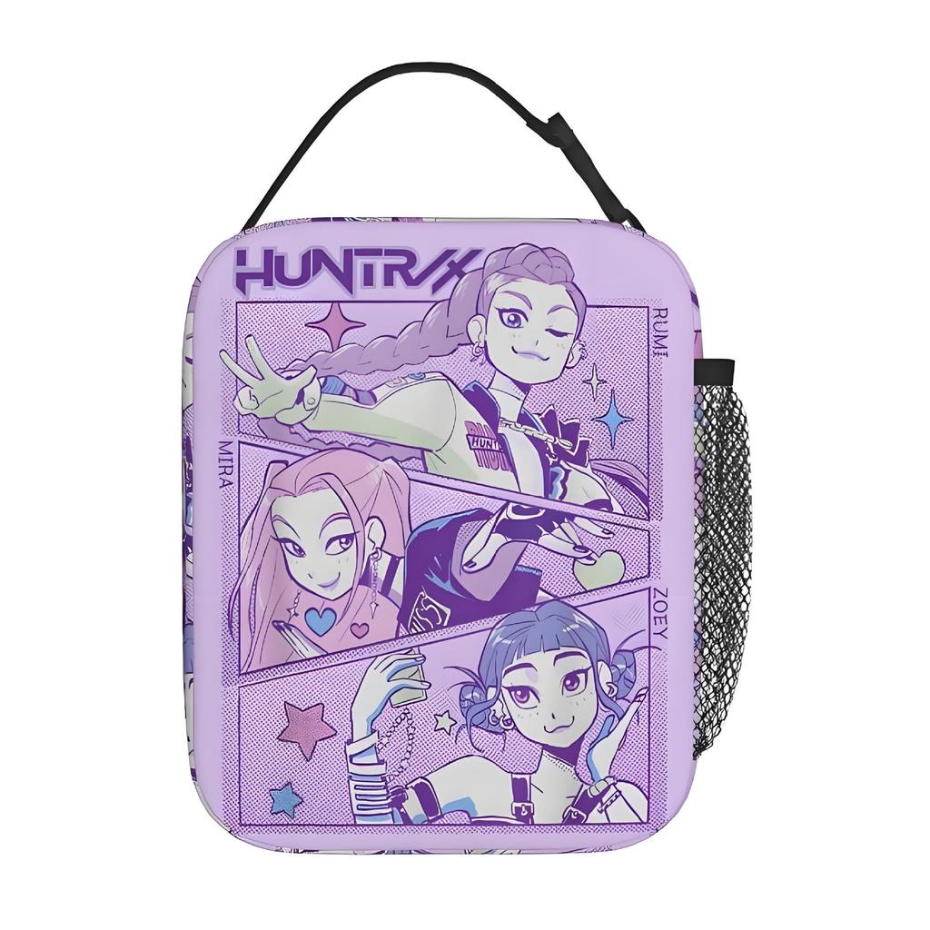 Full Printed Lunch Bag Diy Printed Kpop Witch Hunters Student Peripheral Large Capacity Lunch Box Bag Ice Pack