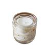 Gold Glitter Scented Candle with LED Light and Aroma Incense