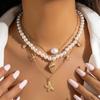 3Pcs/Set Bohemian Shell Pendant Necklaces Multilayer Seashell Choker Beaded Starfish Choker  Women