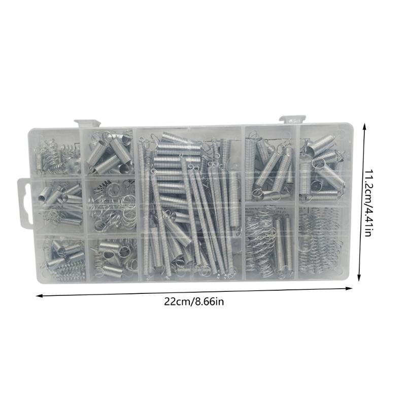 200Pcs Compression Spring Assortment Kit,Spring Assortment for Shop and Home Repair , 20 Different Size