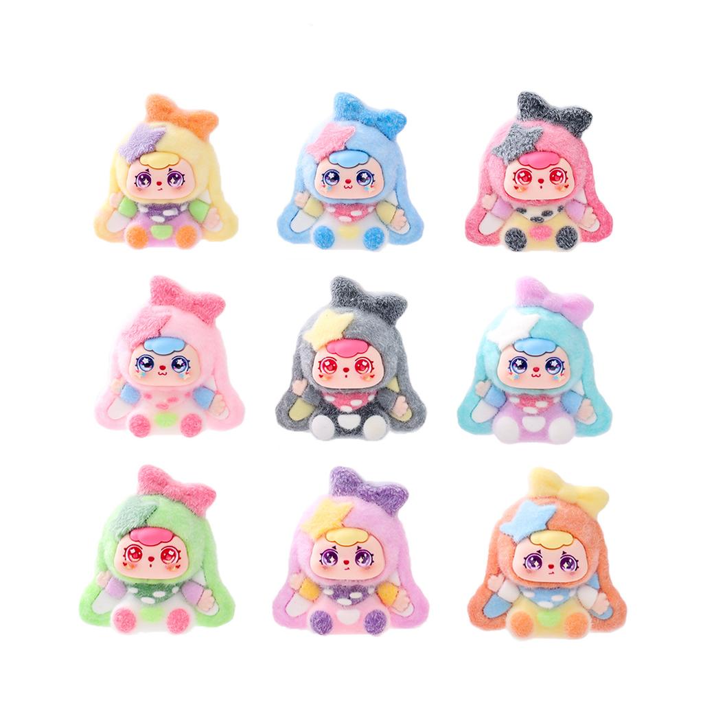 9pcs/Set Baby Three Figure Toy Butterfly Star Series Figurine Desktop Decoration Model Ornaments Toys Boys Girls Christmas Gifts