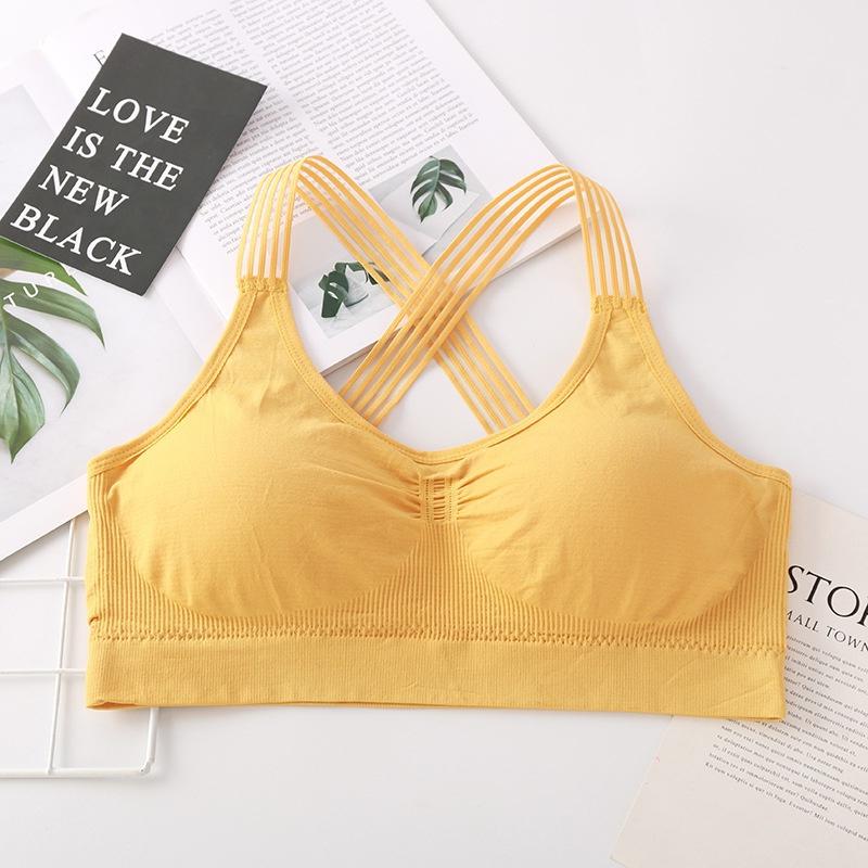 Breathable Athletic Fitness Running Gym Vest Tops Sportswear Bras Women YogaSport Bra Women Shockproof Sexy Back Sports Bras