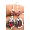 Garnet Gemstone Ethnic Handmade Drop Dengle Earring Jewelry ER 033