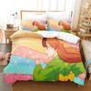 3D Print Anime My Master Has No Tail Bedding Set Printed With Pillowcase Bed Duvet Cover Soft Queen King Size Bedclothes Home