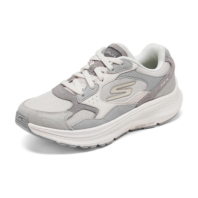 Skechers Go Run Consistent 2.0 Women Versatile Wear Resistant Low Top Casual Shoes Cream White 128622-OFWT