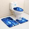 Creative Door Mat Bathroom Toilet Three-Piece Floor Mat Bedroom Living Room Sand Carpet