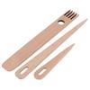 3pcs Weaving Needles Wooden Large Eye Weaving Crochet Needles for DIY Crafts Household Waving Sewing