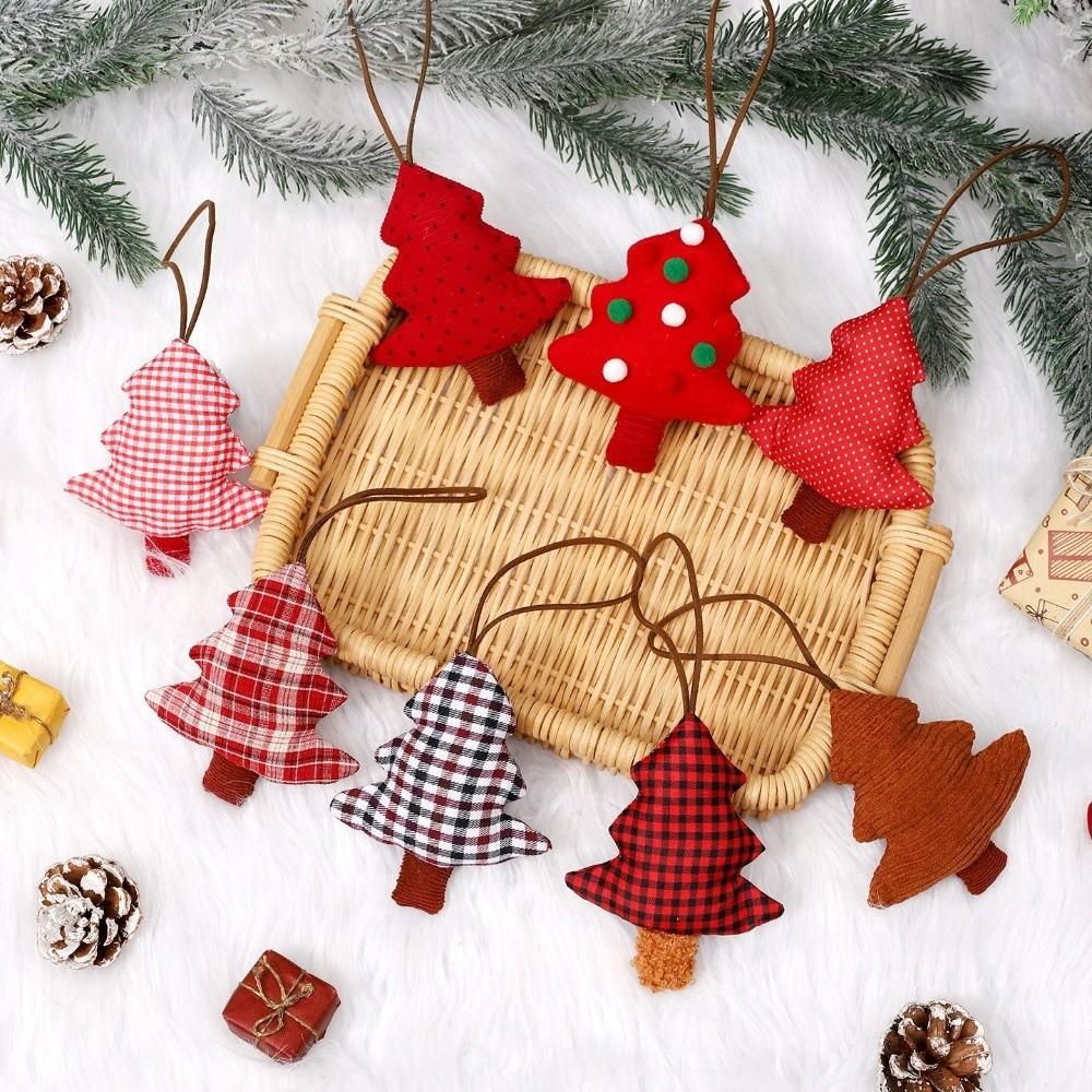 Polka Dot Xmas Ornaments Soft Christmas Tree Decorations Cloth Christmas Tree Pendants  Xmas Party