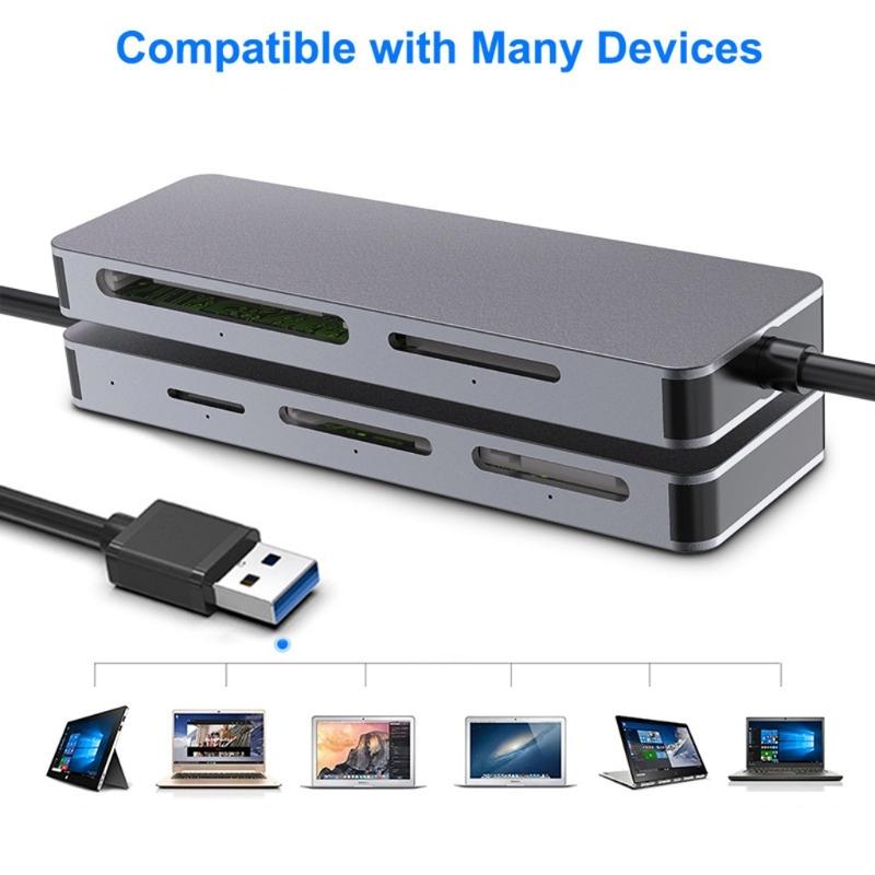 Schneller USB 3.0 Multi-Kartenleser-Adapter für Mobilgeräte für SD/TF/MS/CF-Karten