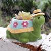 Turtle Plant Pot Decoration High Durability Waterproof Cartoon Cute Turtle Animal Succulents Holder Resin Flower Pot