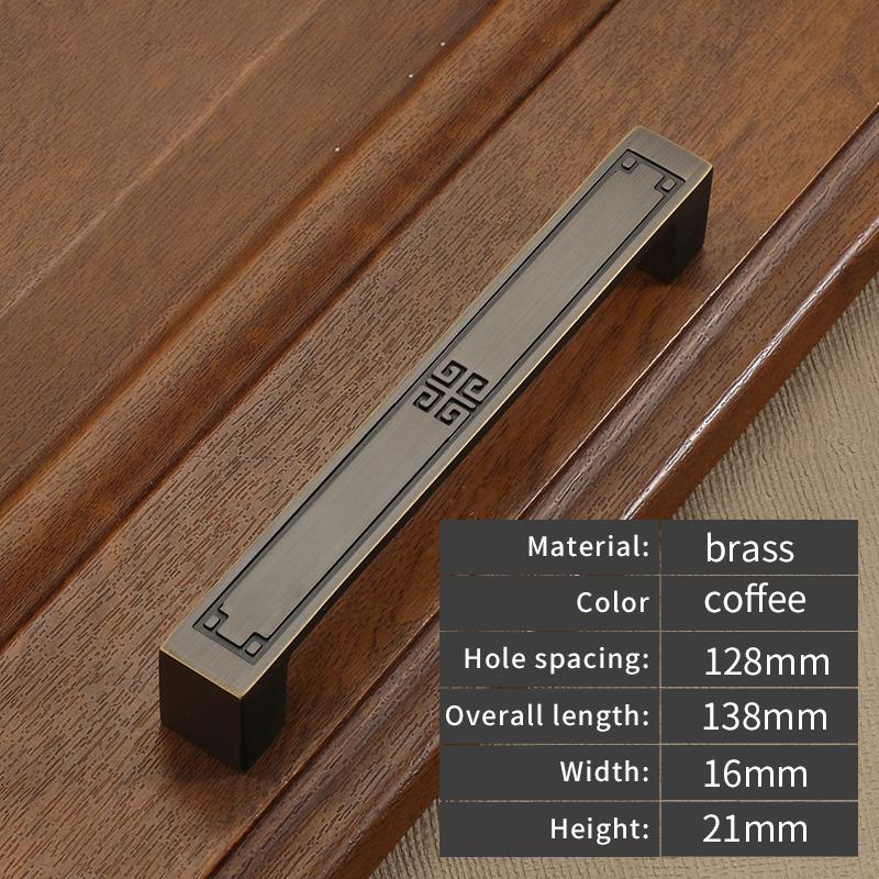 High-end Solid Brass Cabinet Door Handles Bedside Table Cabinet Wardrobe Wine Cabinet Pull Drawer Knob and Furniture Hardware