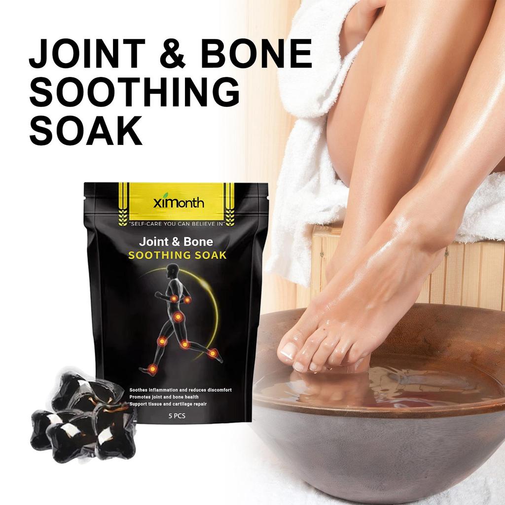 5pcs Joint Care Foot Bath Pack Relieve Shoulder, Neck, Lumbar and Wrist Joint Pain and Discomfort Care Foot Bath Pack