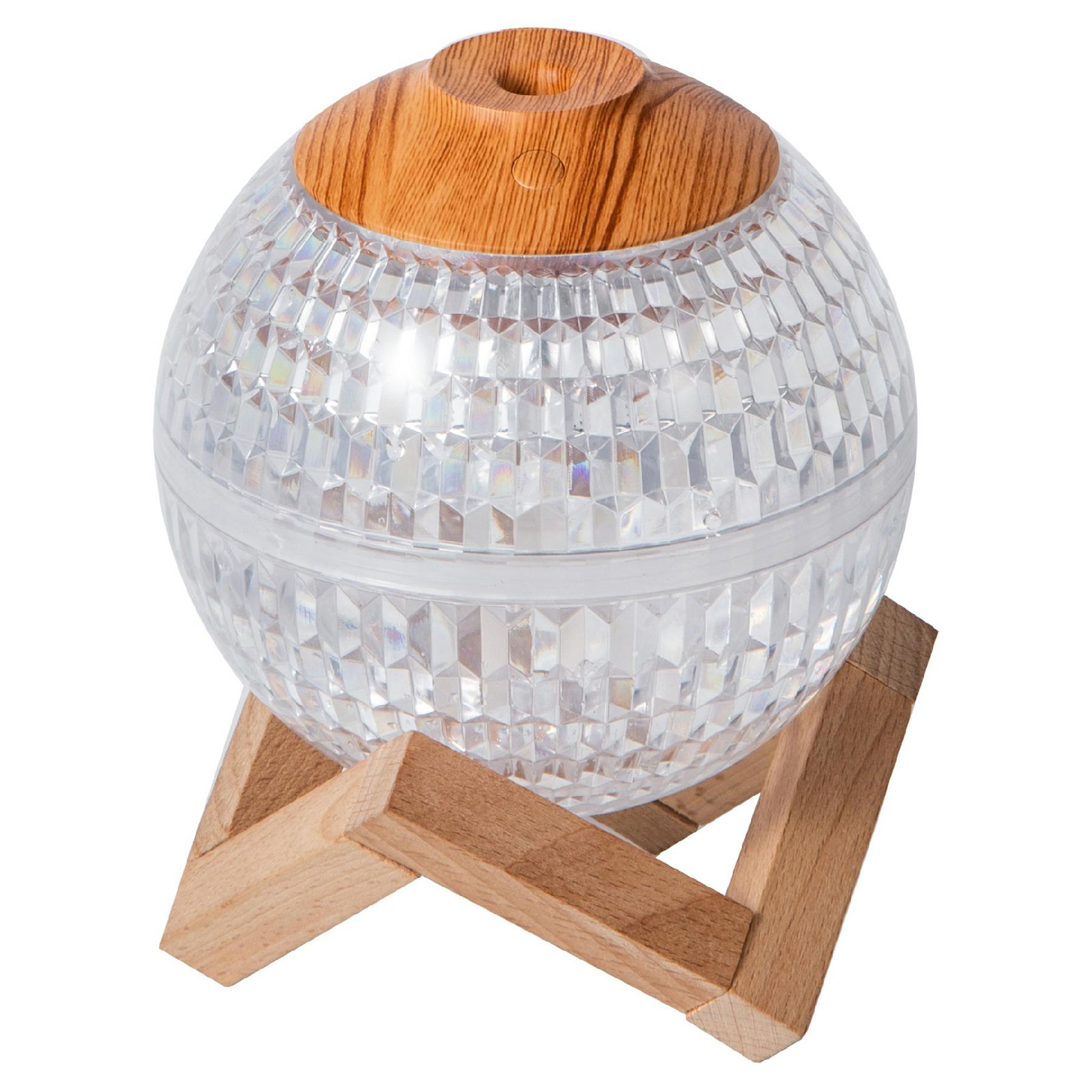 

350ML Home Bedroom Crystal Ball Humidifier Desktop Colorful Atmosphere Light ABS Night Light A