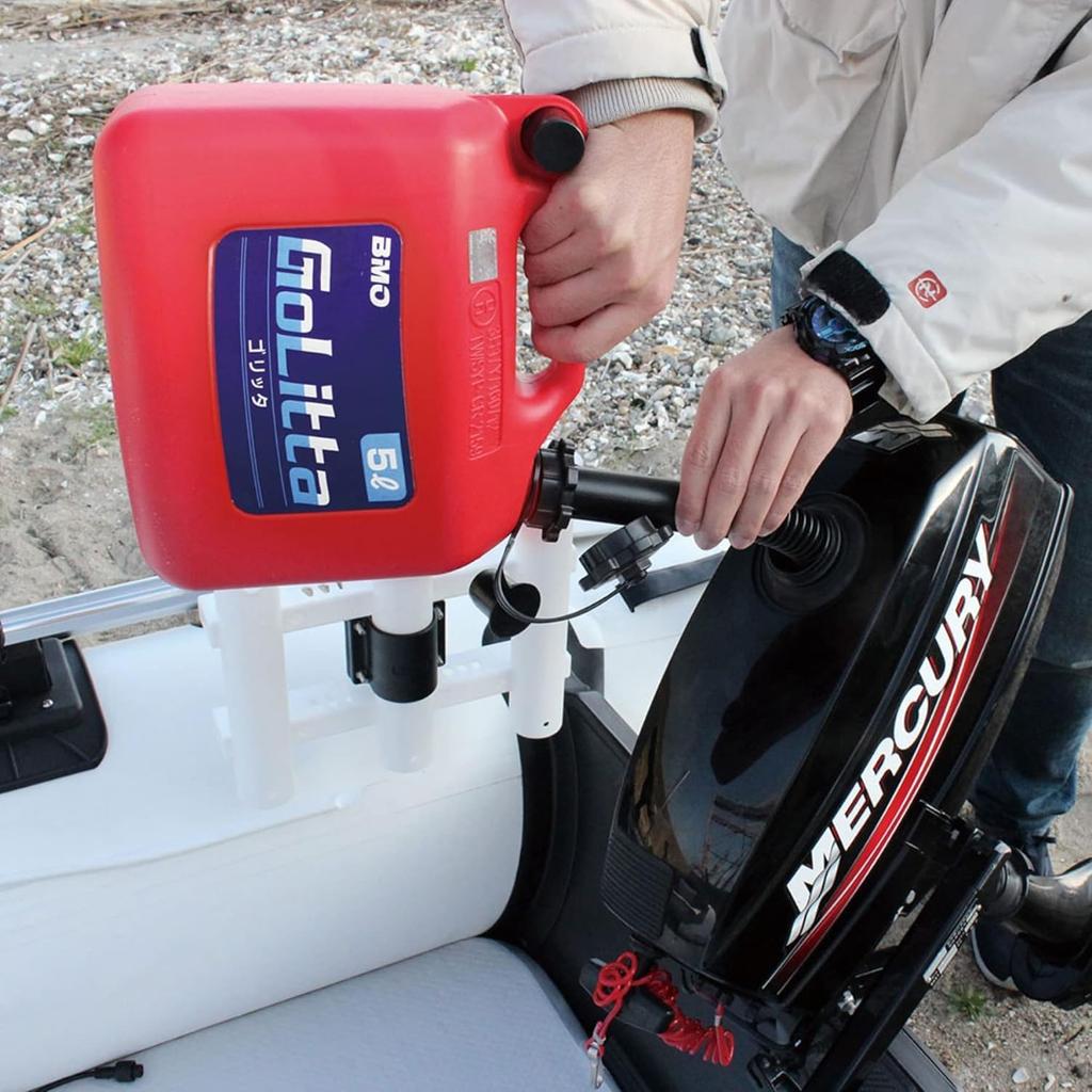 BMO JAPAN Poly Fuel Tank Goritta 5L (Portable Can, Poly Tank, Gasoline, Diesel, Mixed Fuel, Kerosene) 50A0012