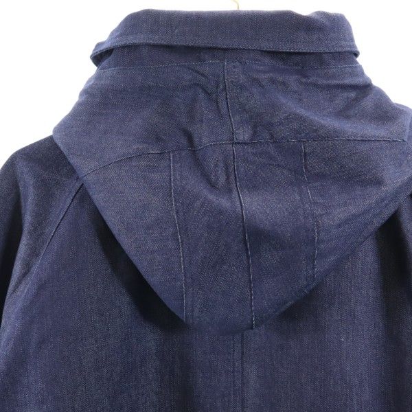 Brand new HB Big Hood Silky Denim Mod coat XL Long coat Denim jacket Men's Used