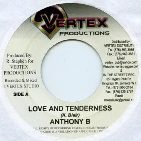 7inch Record ANTHONY B / DEVA BRATT, ROAN ROAN - Love & Tenderness / Looking Back Vertex 2004 Jamaica Reggae, Ska & Dub