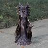Modern Art Witch Hound Sculpture Mysterious Resin Ornaments Delicate Greek Goddess Statue  Home