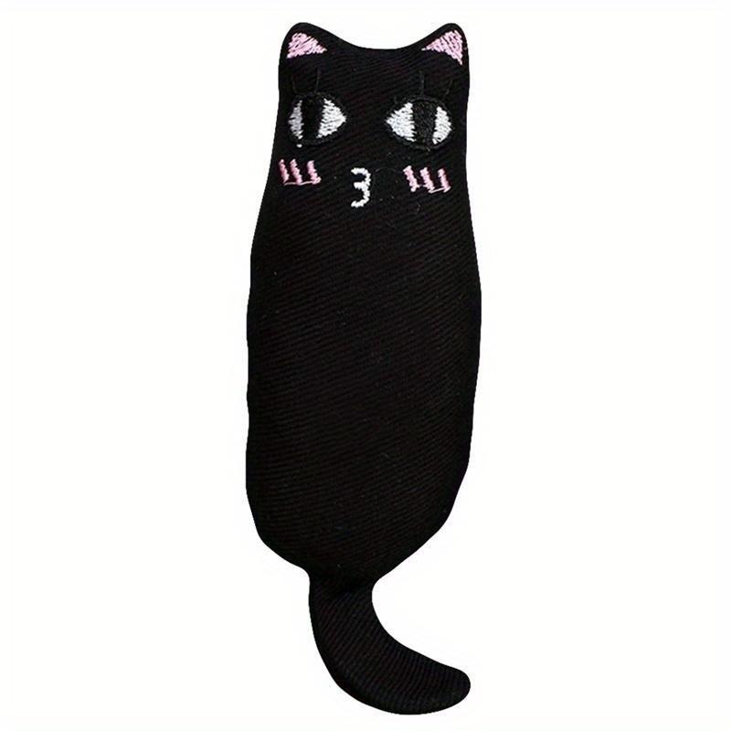 1Pc Newest Cat Interactive Toy Catnip Pillow Filling Catnip Funny Cat Chew Toy чёрный