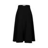 JOOZZY ANNACOLL Elegant Asymmetric Knit A-line Midi Skirt
