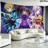 Sword Art Online Wall Tapestry Aesthetic Wall Hanging Printed Fabric Blanket Decorative Tapestries for Bedroom Living Room Home Decor