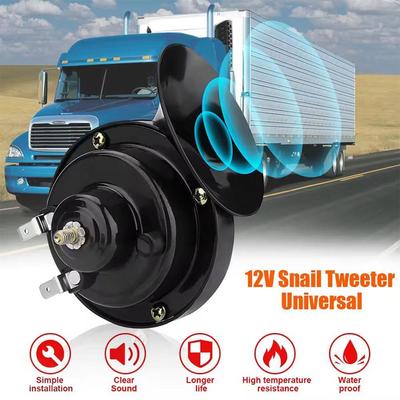 1 stücke Universal Laute Autohupe 12V Elektrische Schneckenzughupe Super Laute Wasserdichte Hörner Sirene Für Motorrad Auto Lkw SUV Boot