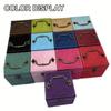 1pcs Jewelry Storage Box Imitation Suede Three-layer Compartment Jewelry Storage Box Ring Bracelet Necklace Multi-color Optional
