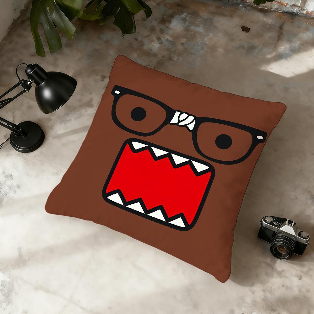 Cartoon D-Domo kun Cute cushion cover Home Office Convenient Nordic Simplicity Hit With Zipper Cushion Cover
