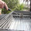Stainless Steel BBQ Grill Cleaning Brush, Single Wire Brush for Outdoor Grates, Effective for Removing and