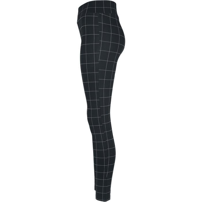 Urban Classics Legging Taille Haute à Carreaux Legging noir/blanc