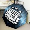 1 Stück Argentinien Fußballverein Bedruckter Regenschirm Faltbarer Regenschirm, Automatischer Regenschirm 8-Speichen für Reisen, Camping Fan Geschenke Weihnachtsgeschenke