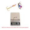Freshwater Lure Spinning Sequin Set10-13Metal electroplated bait with barbed hook fishing gear supplies