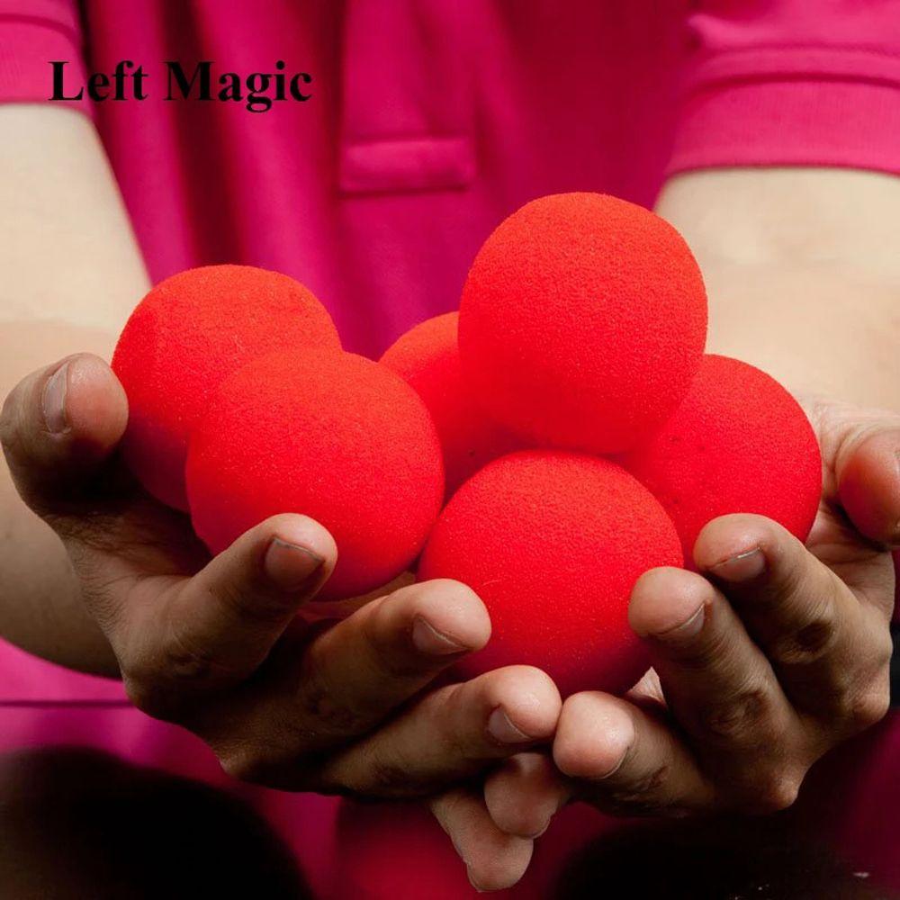 Large Sponges Circular Illusion Comedy Red Magic Tricks Finger Sponge Ball Magic Sponge Ball