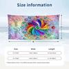 Rainbow Leopard 1 Theme Quick Dry Beach Towel Custom Name Text Print Large Sand Resistant Towel Beach Vacation