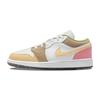Buty sportowe Air 1 Low SE GS Pastel Grind dla dzieci Białe Jaskrawo-zielone DJ0341-100