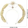 Bohemian Halo Crown Earring Set Alloy Star Headband New Bride Headpiece  Wedding