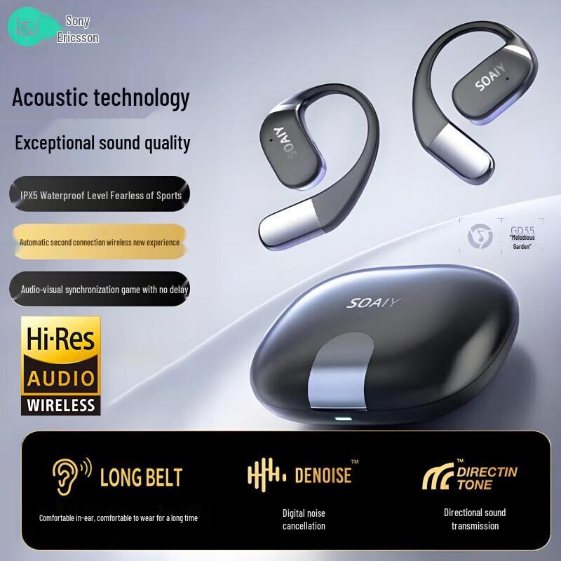 

Soaiy GD35 Sport Ear-Hook Wireless Bluetooth Headset