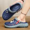 Step On Shit Hole Shoes Men Wear Platform Slippers Cartoon Astronaut Two-Color Outdoor Non-Slip Beach Sandals