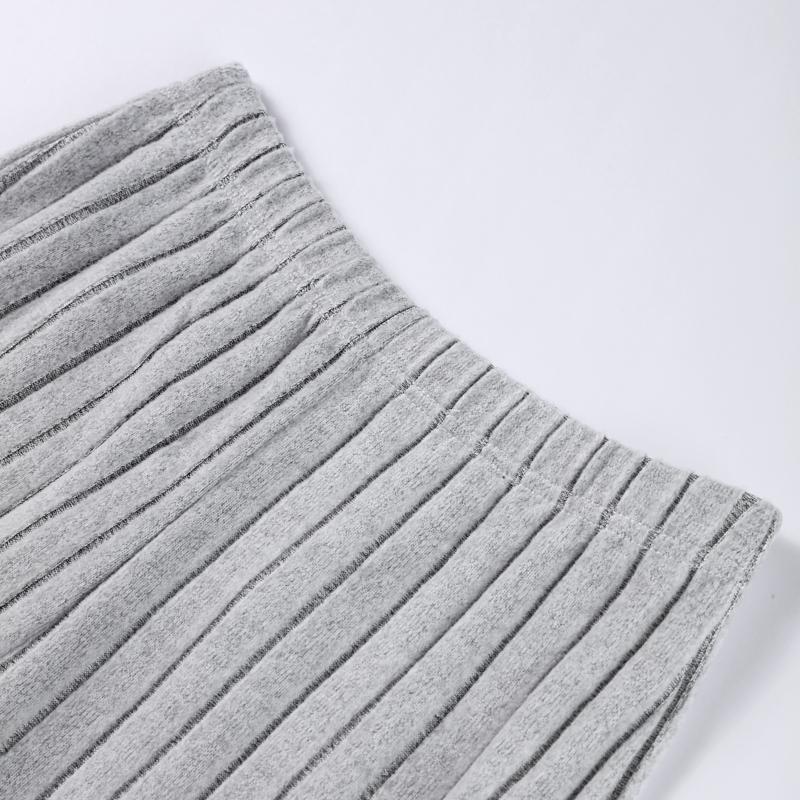 Women's Knitted Pullover Pants Two Pieces Set Slim Long Sleeved Mock Neck Top High Waist Wide Leg Pant Outfits