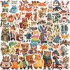 50Pcs Cartoon Zoo Wild Animals Stickers Aesthetic Diy Toy For Phone Skateboard Laptop Fridge Car Decals Fairy Tale Sticker