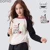 Duomiaowu Girls' Long-Sleeve Autumn T-Shirt