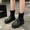 Britischer Stil kurze Stiefel 2025 Frühling und Herbst neu Koreanische Version ins Trenddesign Straße vielseitige Mode Push kurze Stiefel